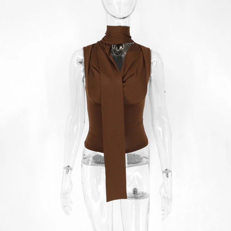 Top feminino V